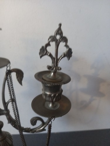Chandelier Bougeoir Candélabre Napoléon 3 Hauteur 30 Cm - Imagen 5 de 11