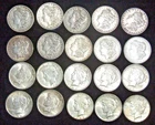 20 Silver Dollars: 10 Morgan & 10 Peace – 90% Silver – Original Family Roll