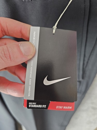 Nike Golf Tour Performance Standard Fit Pants Trousers W34 L30 Black Stay Warm - Picture 4 of 9
