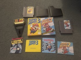 HUGE NINTENDO NES LOT, 70 Games + Controllers, System, Box, And Figure