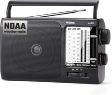 Portable Radios With Best Reception AC or D Battery Powered Analog Radio Sliver