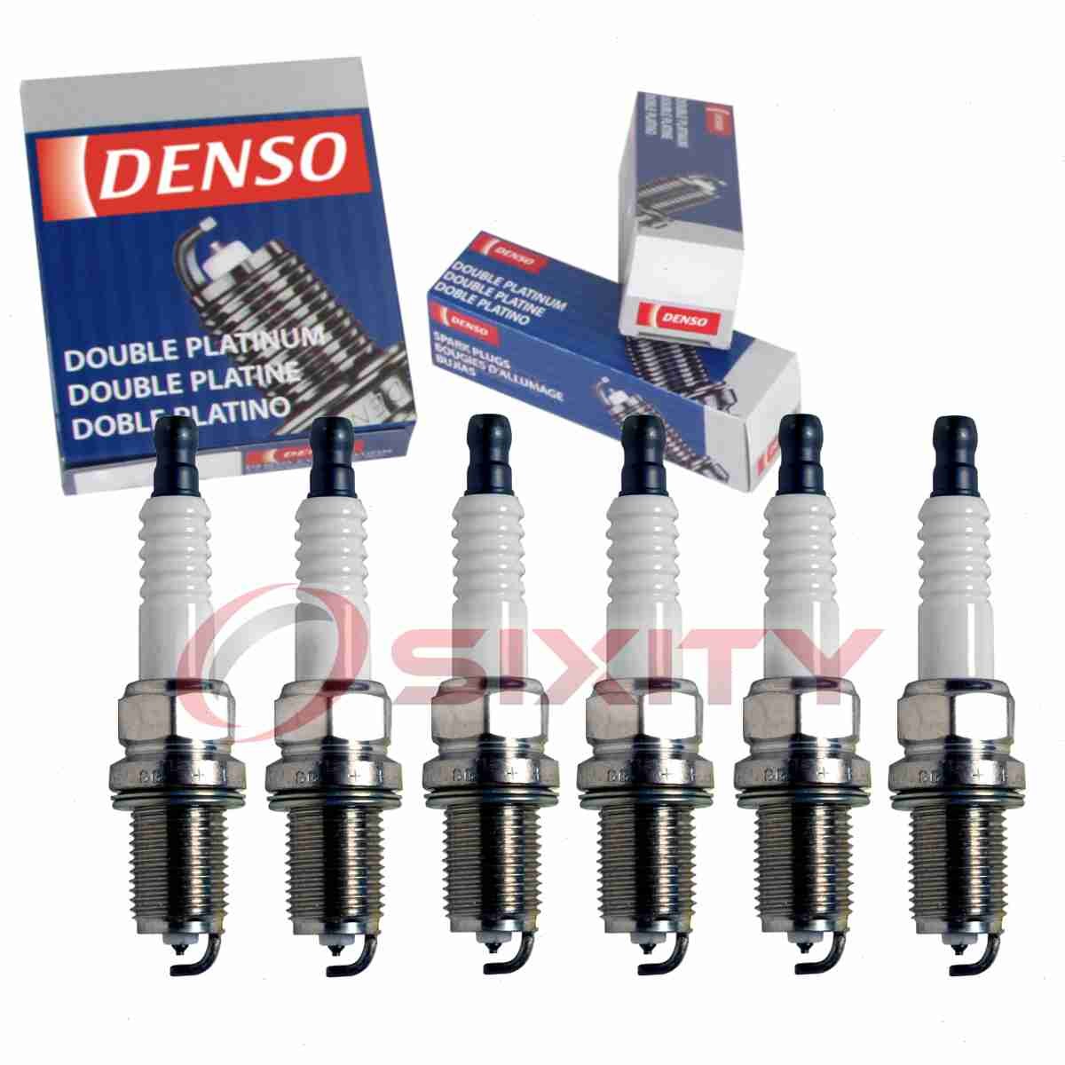 6 pc Denso Platinum Long Life Spark Plugs for 2000-2003 Dodge Stratus 2.5L rn