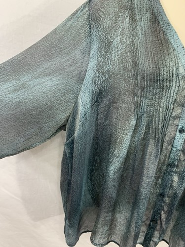 Maggie Barnes for Catherines PLUS 4X-30W-32W Knopfleiste TRANSPARENT Cover Up Tunika Top - Bild 5 von 11