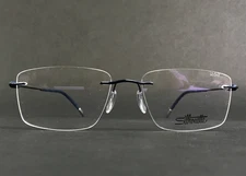 Silhouette Eyeglasses Frames 5561 LD 4540 Purist Blue Midnight 54-17-145