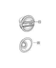 Genuine Mopar Fuel Filler Housing 68293167AD