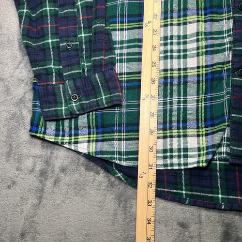 Camisa de Franela Gap Vintage Para Hombre XL Cuadros Paneles Años 90 Clásica Algodón Orgánico Usada en Excelente Condición - Imagen 5 de 7