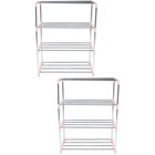  2 Count Schuhabsteller Schuhregal Minimalistisch Schuhe Aufbewahrung