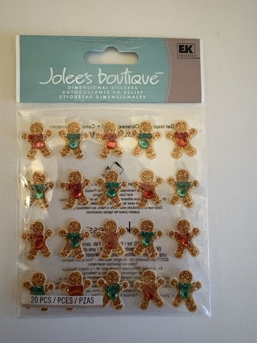 Pegatinas para álbum de recortes de Navidad Jolee's Boutique - Nuevas en paquete - Pan de jengibre para hombre - Imagen 2 de 5