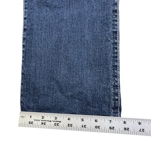Wrangler Q-Baby Damenjeans Größe 5/6 x 32 blau Denim ohne Lücke Bund Bootcut - Bild 14 von 14