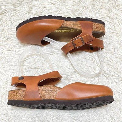 BIRKENSTOCK Messina Camel Leather Ankle Strap Sandals 23 cm | eBay
