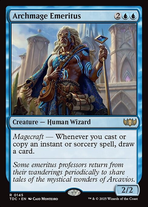 Archmage Emeritus 145 R Normal TDC MTG NM