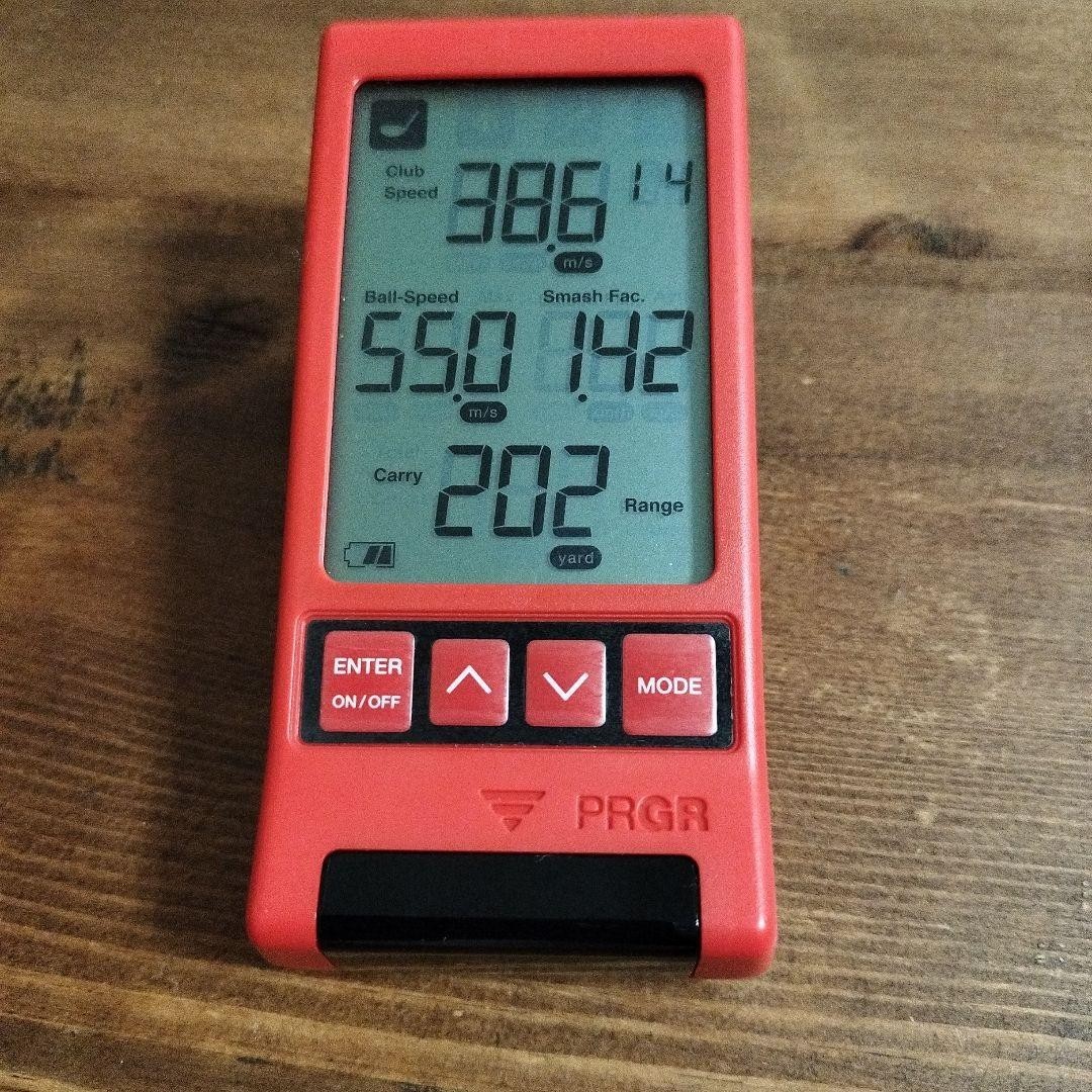 USED PRGR RED EYES POCKET Personal Golf Launch Monitor Speed
