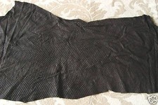 BLACK PRINTED PIGSKIN LEATHER - FURNISHING, CRAFTS, BAGS  #1007