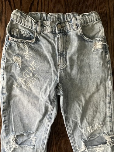 Zara boys jeans size 11/12 distressed blue - Picture 2 of 5