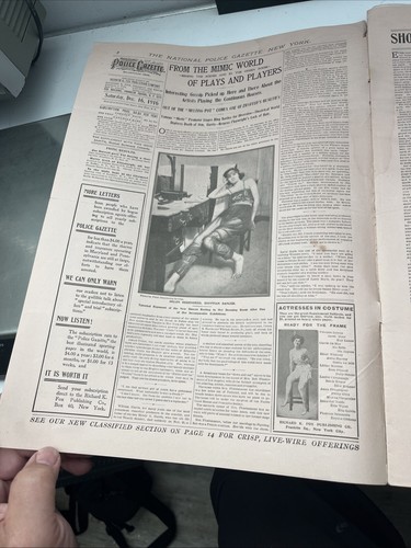 The National Police Gazette Dec 16 1916 Boxing Military Sports Eddie Wallace - Picture 3 of 16