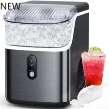 COWSAR Nugget Ice Makers Countertop, Soft Chewable Crushed Ice Maker Machine,NEW