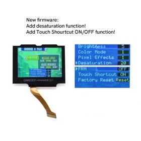 NO SOLDER Gameboy Advance SP 720x480 IPS LCD Backlight Kit V5 3.0 White Lens