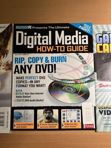 Lot Of 3 Magazines 3D World Maximum PC Digital Game Developer Career Guide - Picture 3 of 8