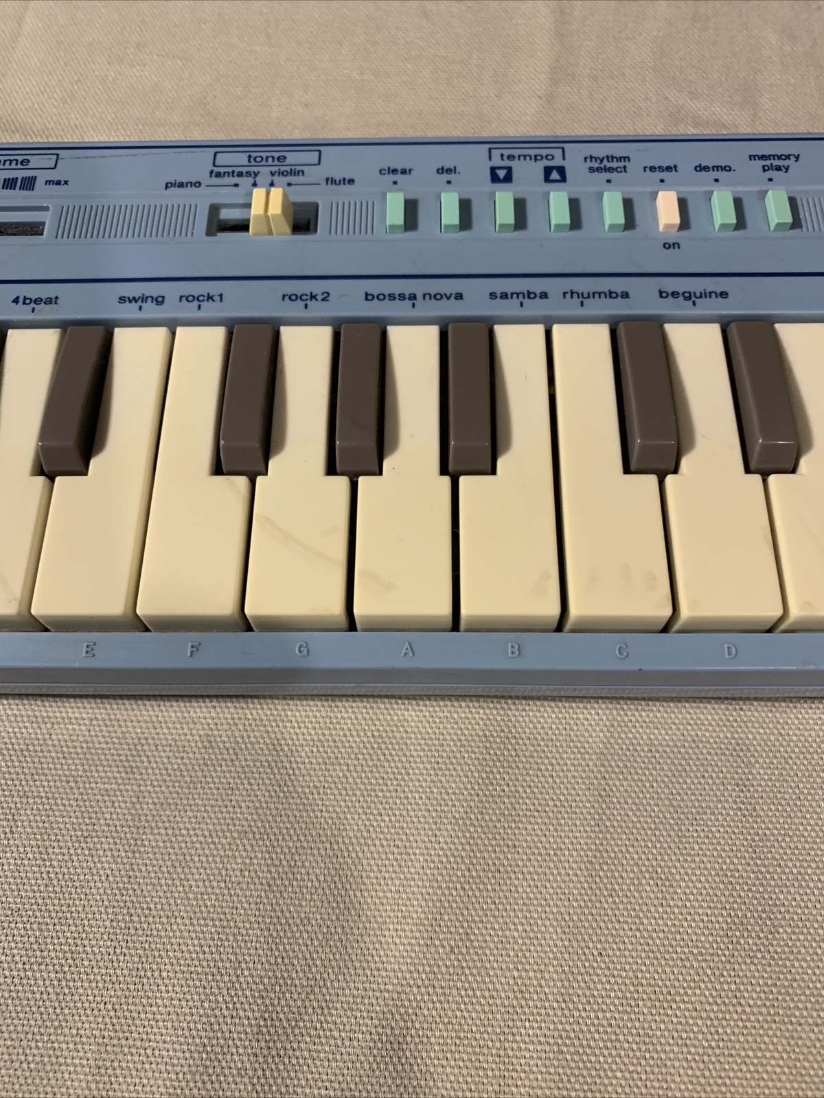 Vintage Casio Baby Blue PT1 Mini Keyboard Synthesizer eBay