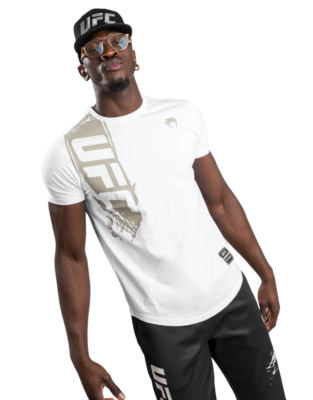 UFC Authentic Fight Week By Venum White Graphic Print Men's T