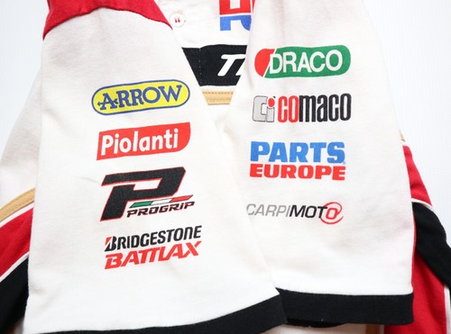 LCR HONDA MOTOGP TEAM VINTAGE RACING POLO SHIRT MAGLIA CLINTON RETRO TOP UOMO M - Foto 9 di 13