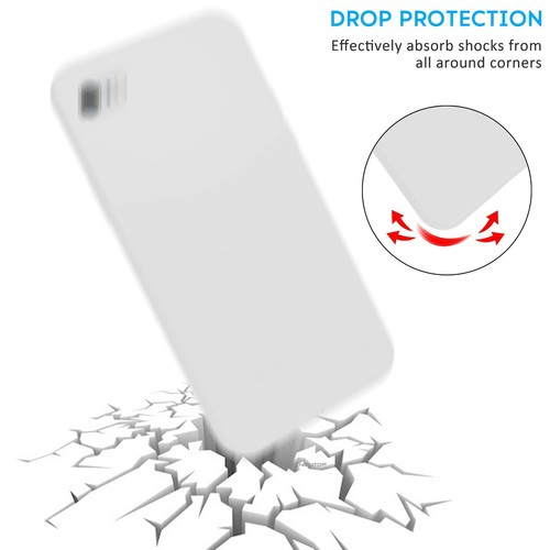 Cover Silicone Tpu Morbido per Iphone 6 - 6s ''NO Logo'' Bianco Trasparente - Foto 6 di 8