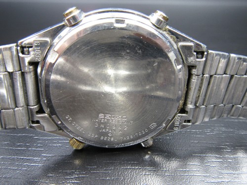 T103⭐⭐ Vintage " Seiko " Chronograph Quartz Armbanduhr 7A28-7020 James Bond ⭐⭐  - Bild 11 von 11