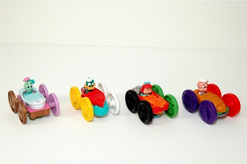 TINY TOON Flip Cars toys McDonalds 1991 Complete Set Babs & Buster Bunny, Dizzy - Picture 2 of 2