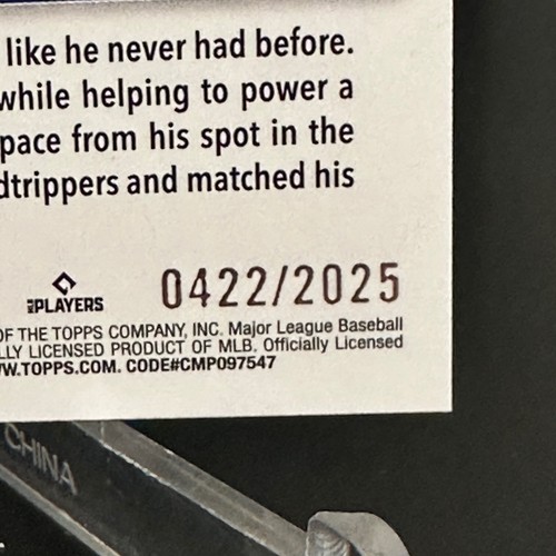 2025 Topps Series 1 Parallel Cards - Holo Sandglitter Foil 1990 Mojo - You Pick! - Picture 51 of 65