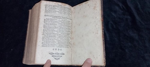 1745 Biblia Altes & Neues Testaments German Bible Johann Enax of Minden leather - Picture 12 of 20