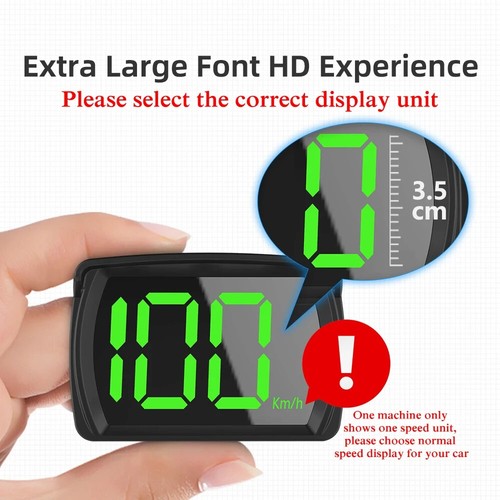Car Digital GPS Satelite Speedo Speed KMH HUD Head Up Display Universal - Picture 6 of 7