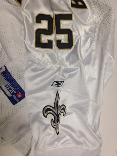 New Orleans Saints Reggie Bush #25 Jersey Men’s Size 54 Stitched White Louisiana - Picture 13 of 24