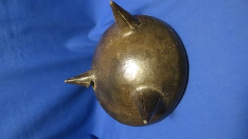 antique Mayan Mexican pre columbian 450-600 A.D. footed bowl pottery sculpture / - Picture 6 of 9