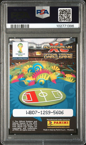2014 Panini Adrenalyn XL FIFA Brazil David Luiz PSA 7 N- MINT (RARE: Pop 2) - Picture 2 of 2