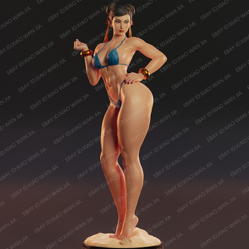 Figura de resina escala 1/24 Chunli bikini niña modelo sexy GK sin pintar sin montar - Imagen 8 de 9