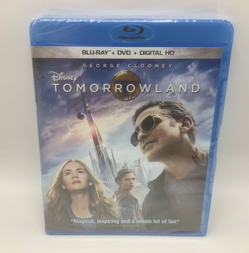 Tommorrowland-Blu-ray DVD Digital HD-NEW SEALED -Disney George Clooney - Picture 1 of 6