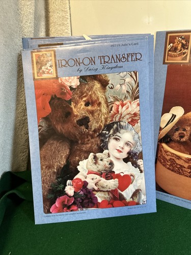 Daisy Kingdom Iron on Transfers by Leisure Arts Bears 1992 Vintage Lot 10 Vtg - Picture 8 of 11