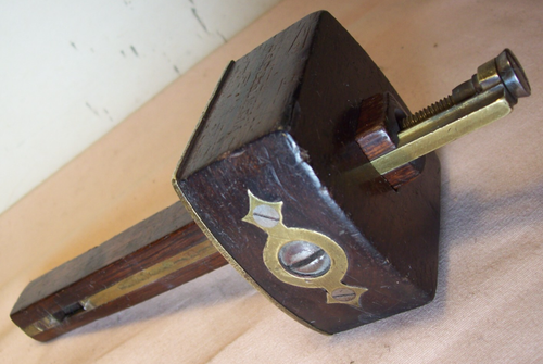 1888~MARPLES & SONS~HIBERNIA~TURNSCREW MORTISE GAUGE~ANTIQUE MARKING SCRIBE TOOL