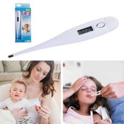 5x Digital LCD Thermometer W/Beeper Baby/Adult/Kids Safe Fast 1 Minute Readout
