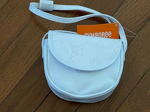 New Gymboree Girls White Lace Patent Bag Purse - Picture 3 of 5