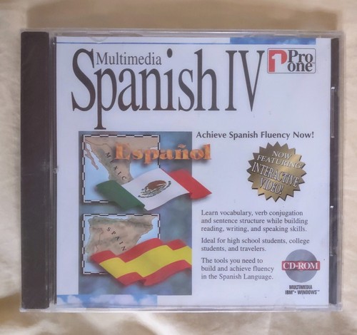 Spanish 1 & Spanish 4 Learning Pro One Multimedia CD-Rom PC 2 PACK - Picture 3 of 13