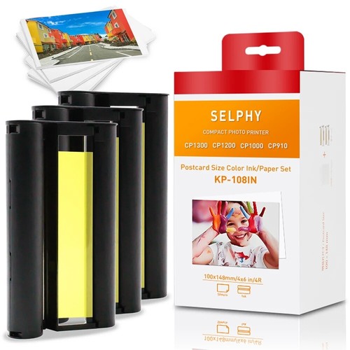Patrone & Fotopapier Canon KP-108IN für Selphy CP1300 CP1200 CP1000 CP910 CP820 - Bild 17 von 23