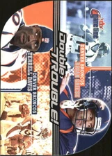 2001 Fleer Game Time Double Trouble #15 Brian Griese Terrell Davis Card
