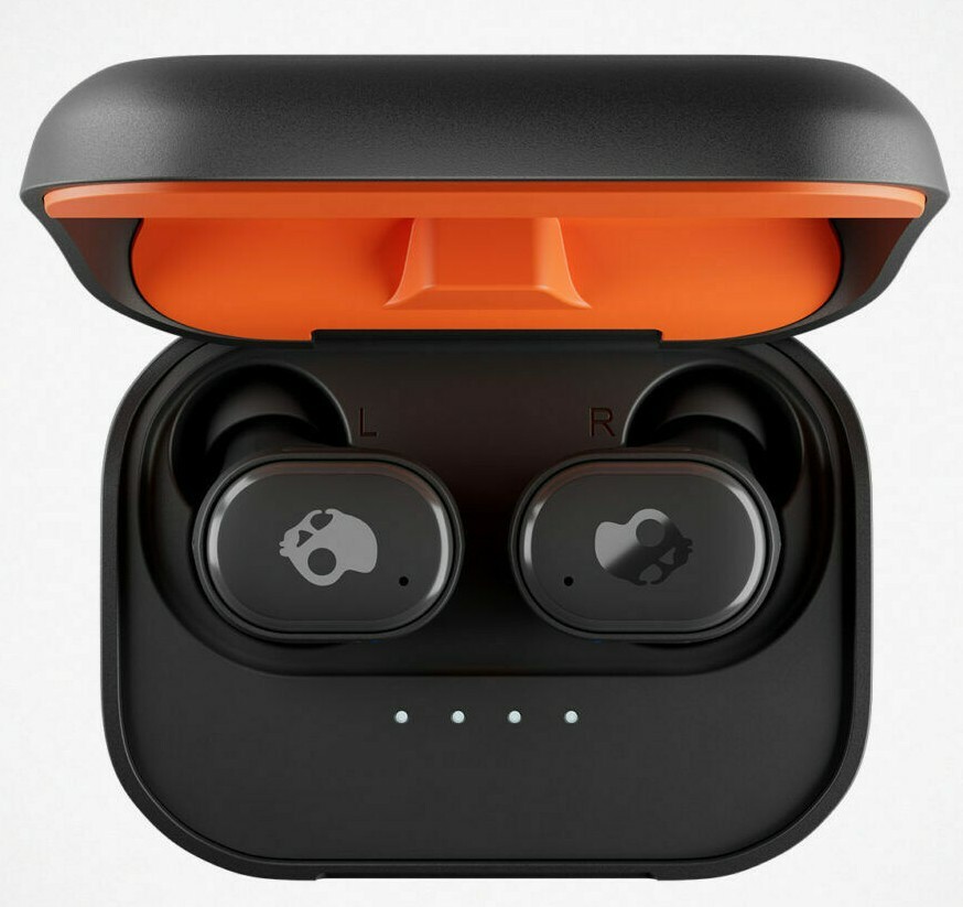 Skullcandy GRIND FUEL True Wireless Earbuds-BLACK/ORANGE (Certified Refurbished) - Picture 2 of 3