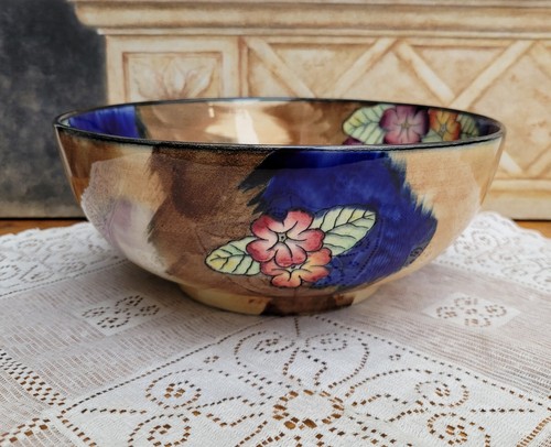 H&K Tunstall Primula Art Deco Obst Bowle Schale um 1935 R.Grocott - Bild 7 von 8