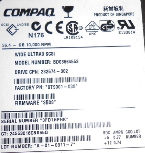 COMPAQ PROLIANT SERVER, DL380 R02-P1400, BD03664553 - Picture 9 of 10