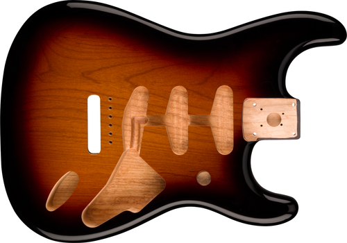 NIB Genuine Fender FULL THICKNESS ALDER STRAT BODY Sunburst Electric Guitar - Picture 10 of 12