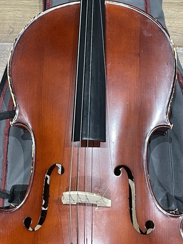 Violoncello vintage di Mayflower taglia 1/2 progetto PreLoved con borsa - Foto 16 di 17