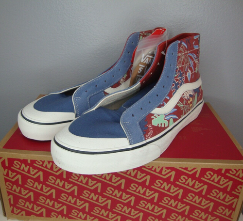 Vans Sk8-Hi 138 Decon Skate Shoes Hawaiian Jungle Print Mens 11.5 Canvas Suede - Picture 4 of 10