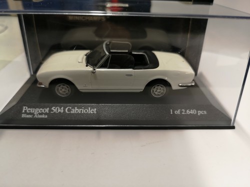 Minichamps 1/43 Peugeot 504 Cabriolet white alaska - Foto 3 di 4